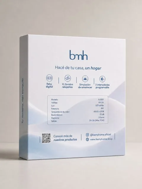 Mockup posterior del packaging